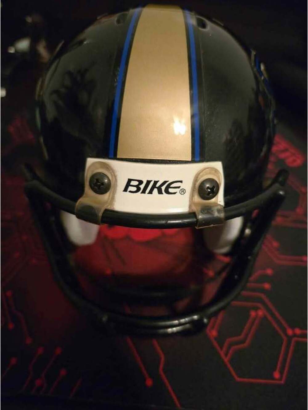 retro panthers 5 inch helmet